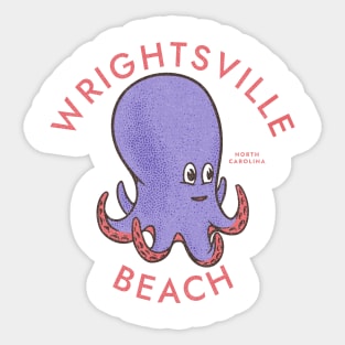 Wrightsville Beach, NC Summertime Vacationing Octopus Sticker